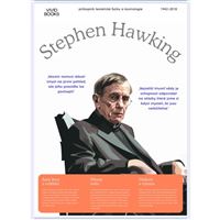 Stephen Hawking - nástěnný plakát A2