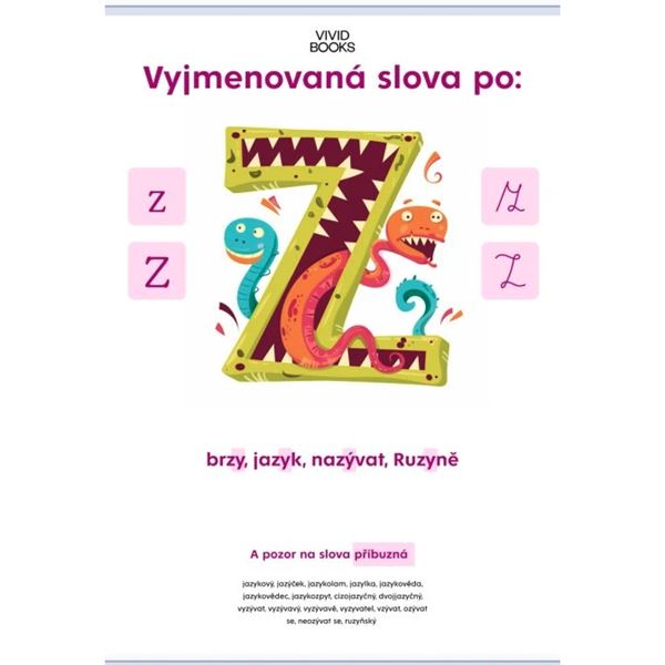 Vyjmenovaná slova po: Z - nástenný plakát A2