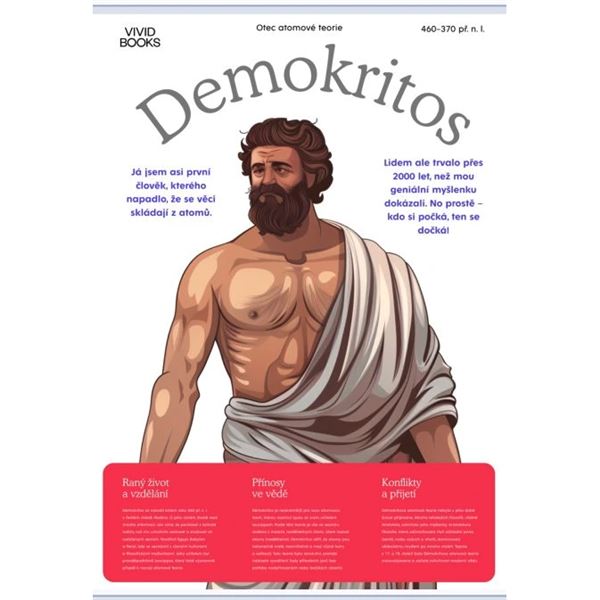 Demokritos - nástěnný plakát Extra velký