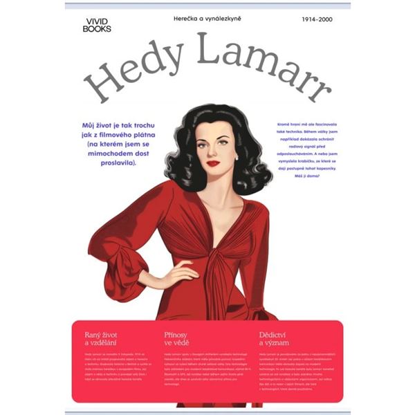 Hedy Lamarr - nástěnný plakát Extra velký