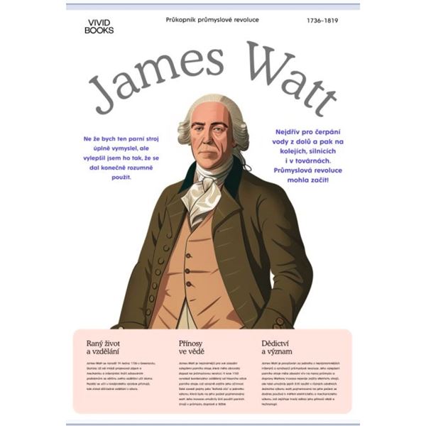 James Watt - nástěnný plakát A1
