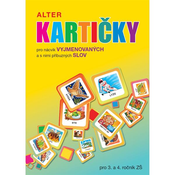 Kartičky - pro nácvik vyjmenovaných a s nimi příbuzných slov