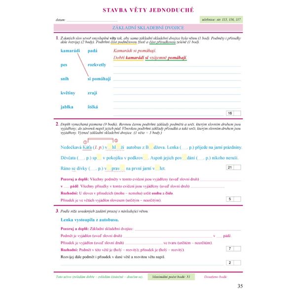 Pracovní sešit k učebnici Český jazyk 4 (2. díl)