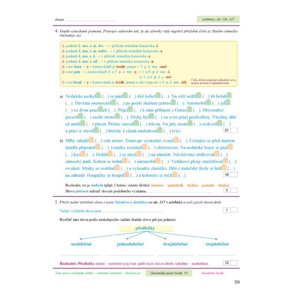 Pracovní sešit k učebnici Český jazyk 4 (2. díl)