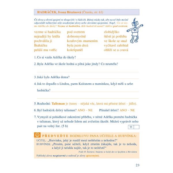 Pracovní sešit k Čítance 2/2