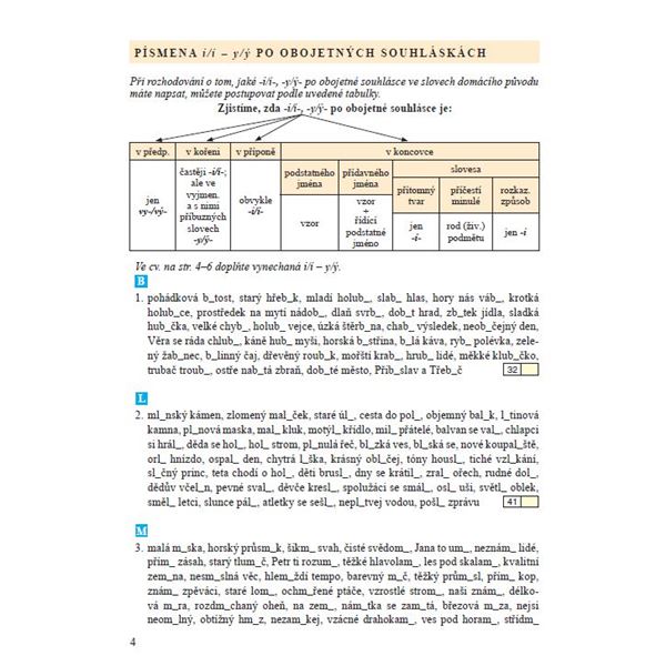 Český jazyk 6 - 3. díl - Přehledy, tabulky, rozbory, cvičení - pracovní sešit
