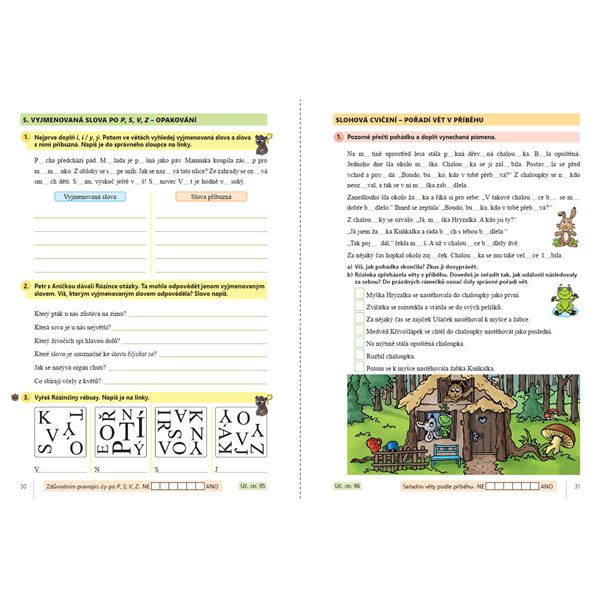 Český jazyk 3, 2. díl s Rózinkou - barevný pracovní sešit