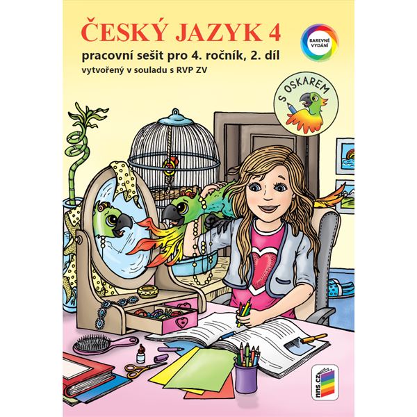 Český jazyk 4, 2. díl s Oskarem -  barevný pracovní sešit