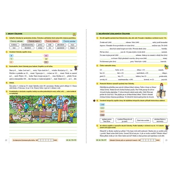 Český jazyk 5, 2. díl s Rózinkou a Oskarem - barevný pracovní sešit