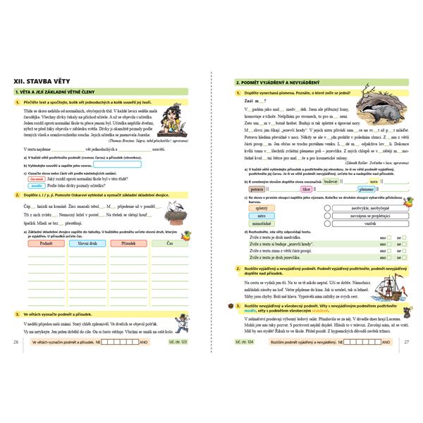 Český jazyk 5, 2. díl s Rózinkou a Oskarem - barevný pracovní sešit