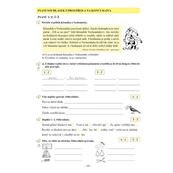 Český jazyk 2 - Pracovní sešit 2. díl, Čtení s porozuměním