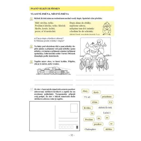 Český jazyk 2 - Pracovní sešit 2. díl, Čtení s porozuměním