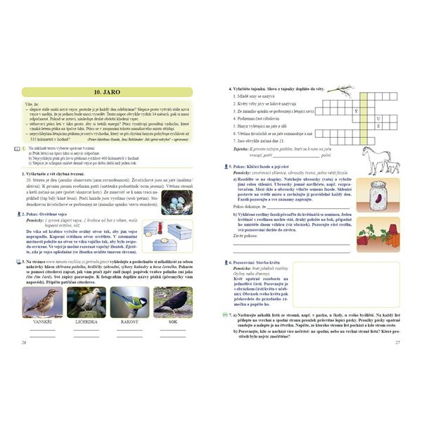 Přírodověda 4 - Pracovní sešit, Čtení s porozuměním