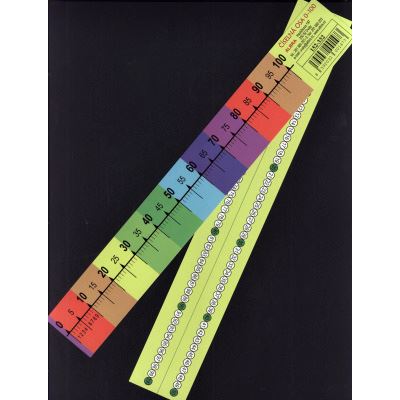 Číselná osa 0-100 -- popisovatelná /lamino 30cmx4cm/