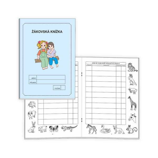 Žákovská knížka 1 - Známkování MODRÁ