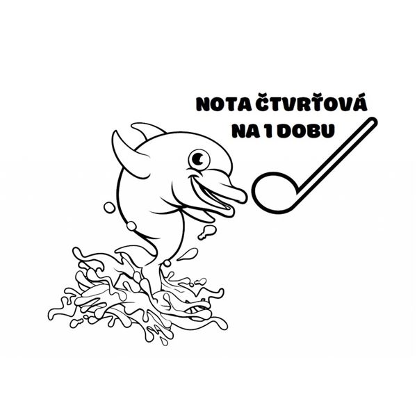 Omalovánky - notové hodnoty 